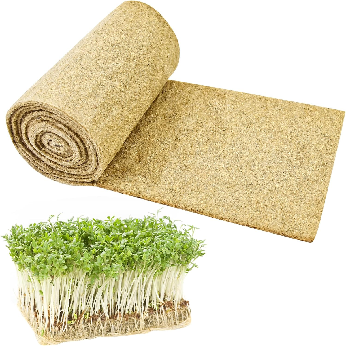 Natural Fiber Microgreen Grow Mat Roll