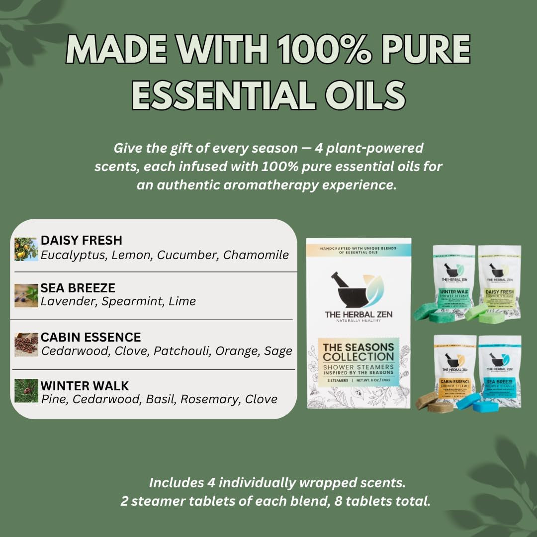 Shower Steamers Aromatherapy Pure Essential Oils - 8 Pack