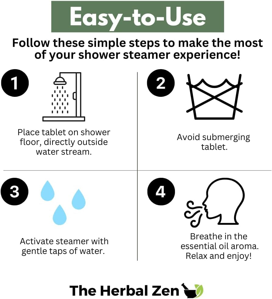 Shower Steamers Aromatherapy Pure Essential Oils - 8 Pack