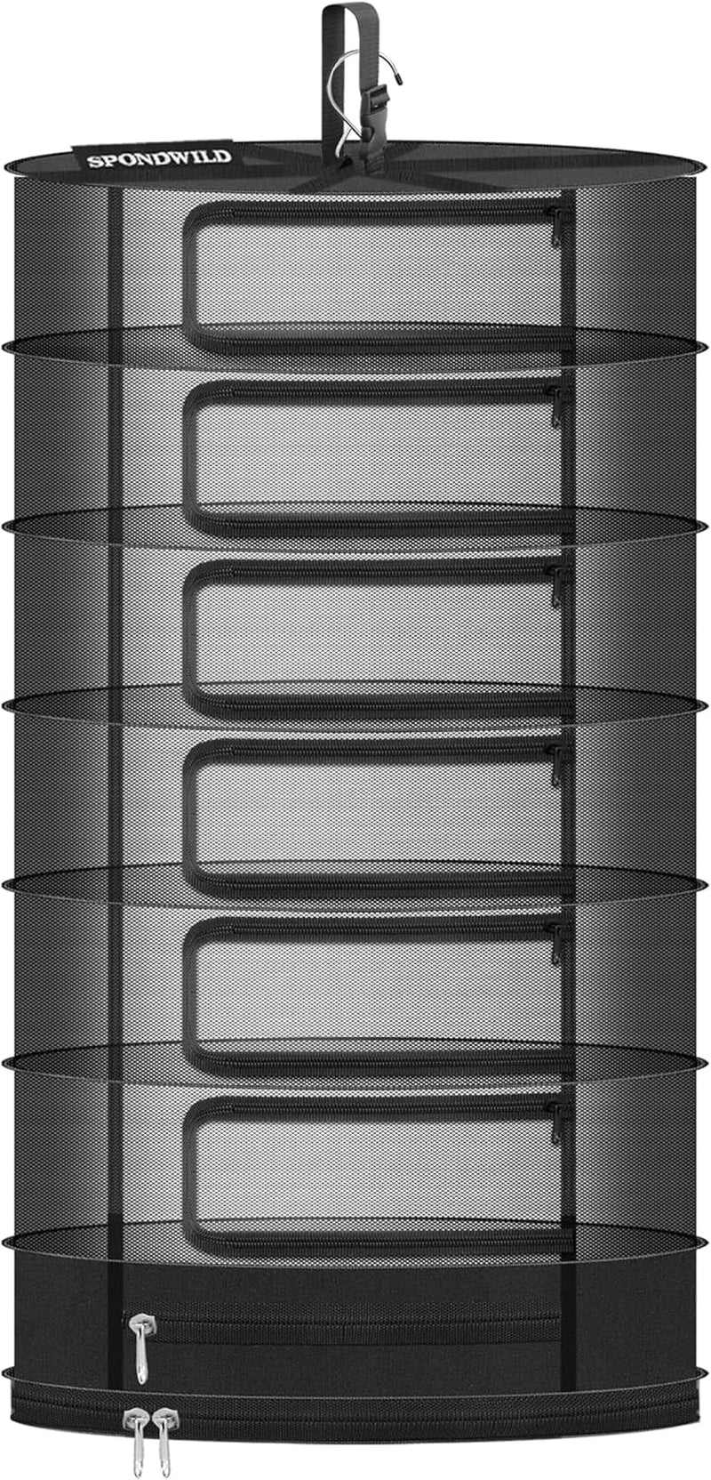 Herb Drying Rack, 18" Diameter 7 Layer Hanging Mesh Net