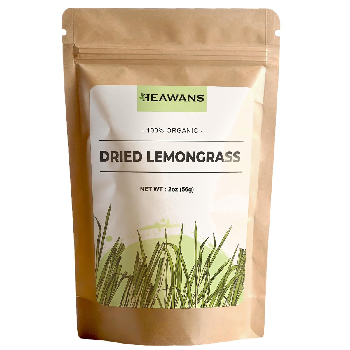 Organic Dried Lemongrass Cut 2 Oz / 56G